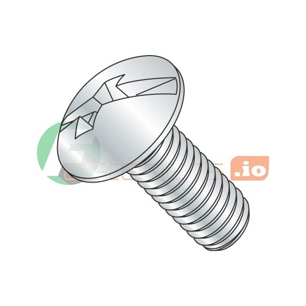 Newport Fasteners #10-24 x 3/8 in Combination Phillips/Slotted Truss Machine Screw, Zinc Plated Steel, 8000 PK 850614 - main